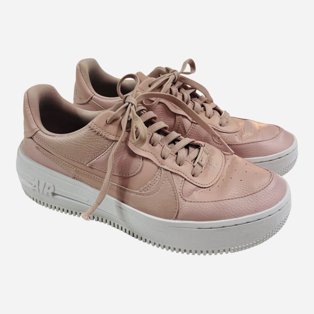Nike Air Force 1 Platform Sneakers Women’s Size 10.5 Athletic Pink Shoes